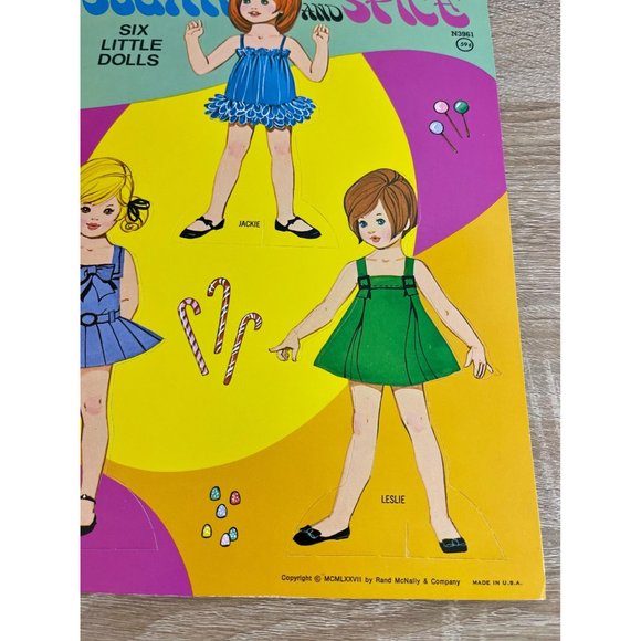 VINTAGE Sugar and Spice Paper Dolls - Picture 3 of 9